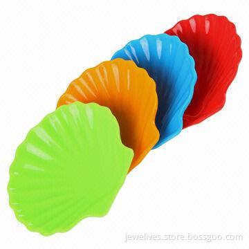 Unique Design Silicone Sushi Plates with Shell-shaped Design